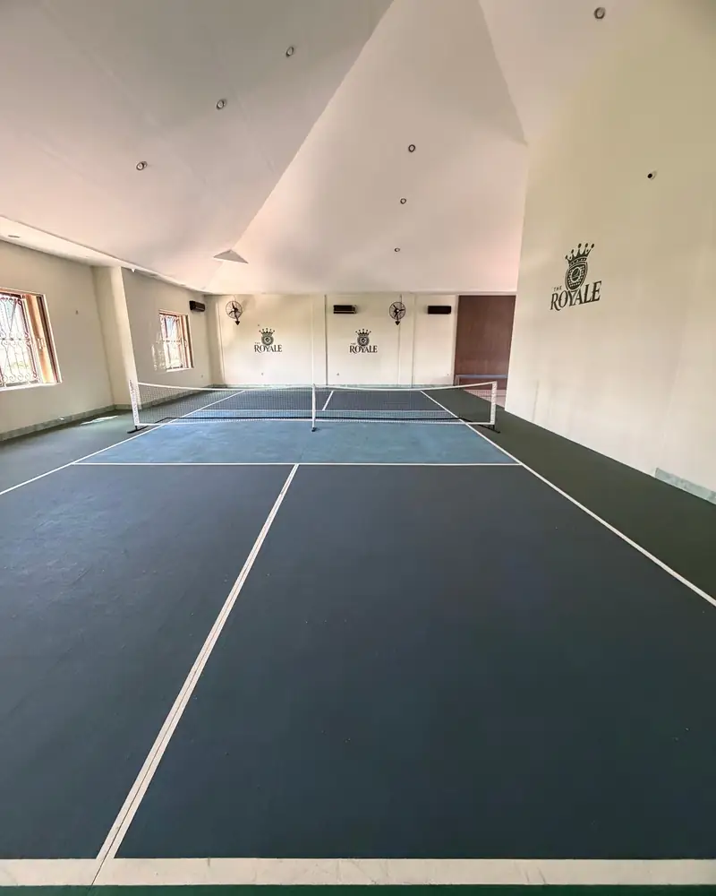 The pickleball court at The Royale Padel